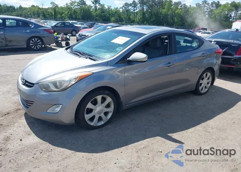 2012 Hyundai Elantra Limited (Ulsan Plant) из США, поврежденный, VIN KMHDH4AE5CU460145